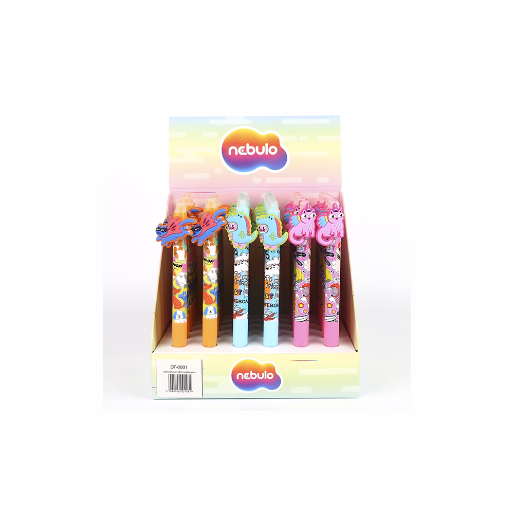 Zseléstoll NEBULO nyomógombos radírozható 0,7 mm Jelmezes macskák