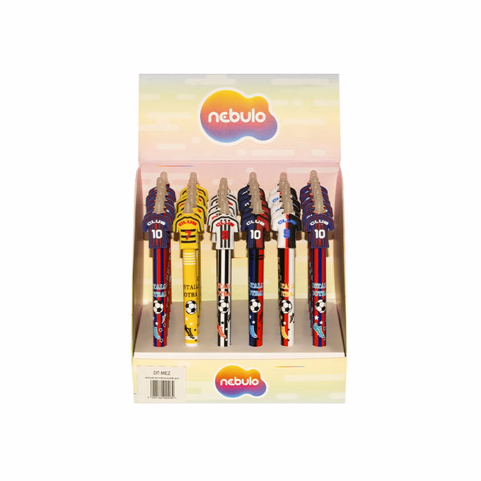 Zseléstoll NEBULO nyomógombos radírozható 0,7 mm Mezek