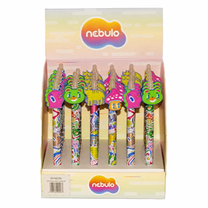 Zseléstoll NEBULO nyomógombos radírozható 0,7 mm Mushroom forest