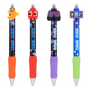 Zseléstoll NEBULO nyomógombos radírozható 0,7 mm Pixel gamer