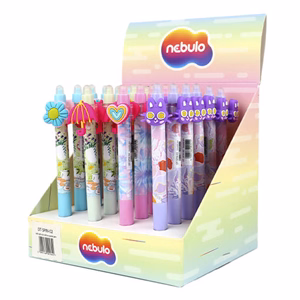 Zseléstoll NEBULO nyomógombos radírozható 0,7 mm Tavaszi csecsebecse