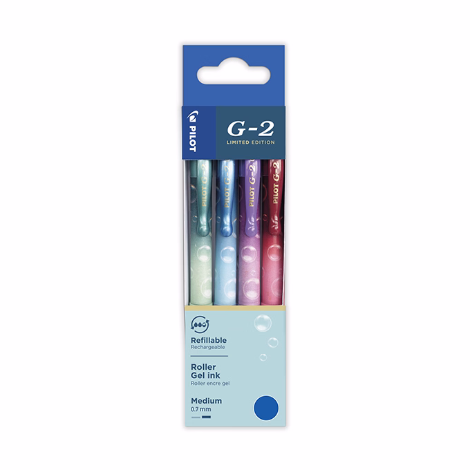 Zseléstoll PILOT G2 Bubble 0,7 kék írásszín 4 darabos