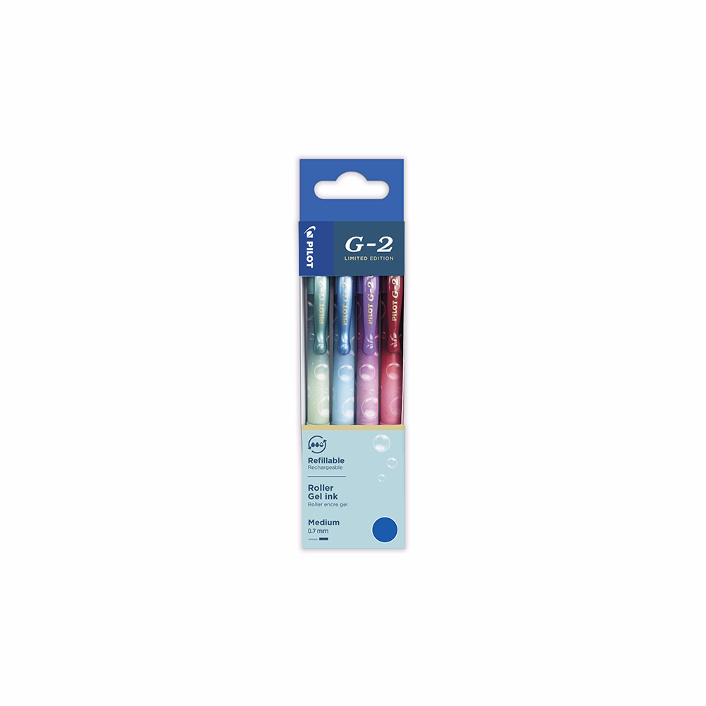 Zseléstoll PILOT G2 Bubble 0,7 kék írásszín 4 darabos