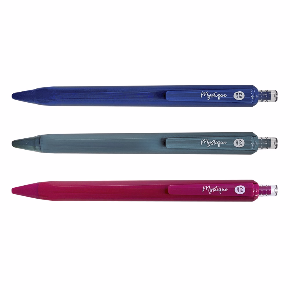 Zseléstoll SPOKO Mystique nyomógombos 0,5 mm kék írásszín vegyes színben