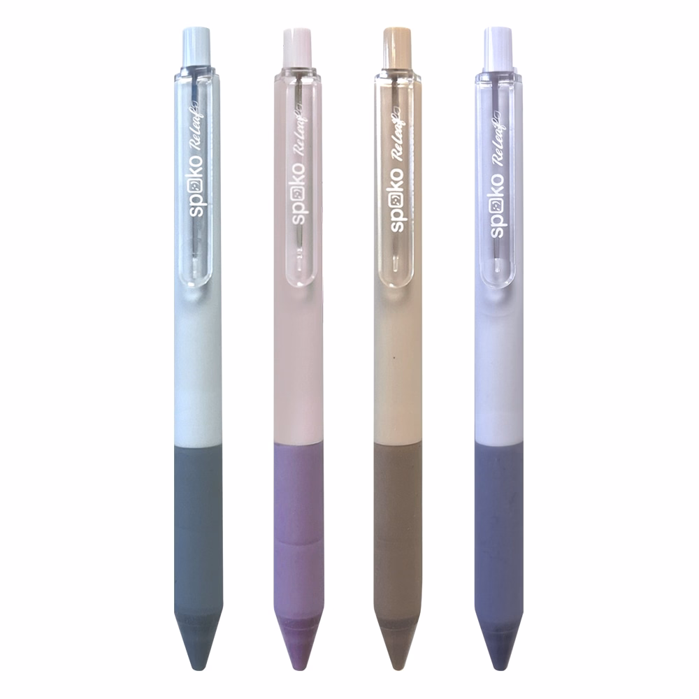 Zseléstoll SPOKO ReLeaf Elements nyomógombos 0,5 mm kék írásszín vegyes színben