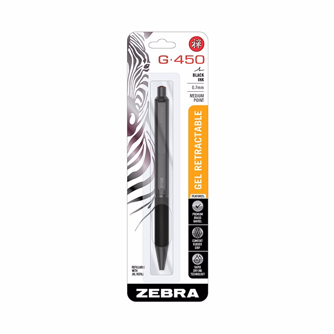 Zseléstoll  ZEBRA G-450 fémtestű 0,7 kék írásszín