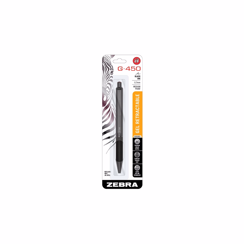 Zseléstoll  ZEBRA G-450 fémtestű 0,7 kék írásszín