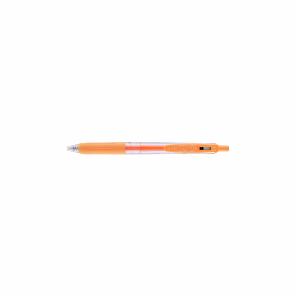 Zseléstoll ZEBRA Sarasa Clip Milk nyomógombos 0,5 mm pasztell narancs