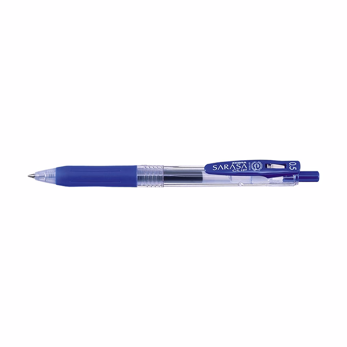 Zseléstoll ZEBRA Sarasa Clip nyomógombos 0,5 mm kék