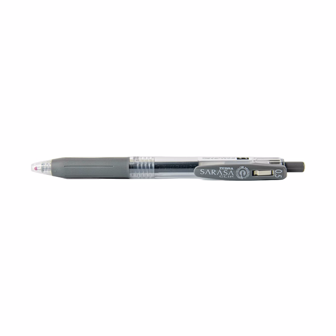 Zseléstoll ZEBRA Sarasa Clip nyomógombos 0,5 mm szürke