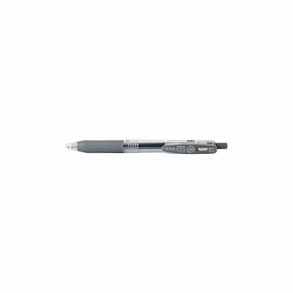 Zseléstoll ZEBRA Sarasa Clip nyomógombos 0,5 mm szürke