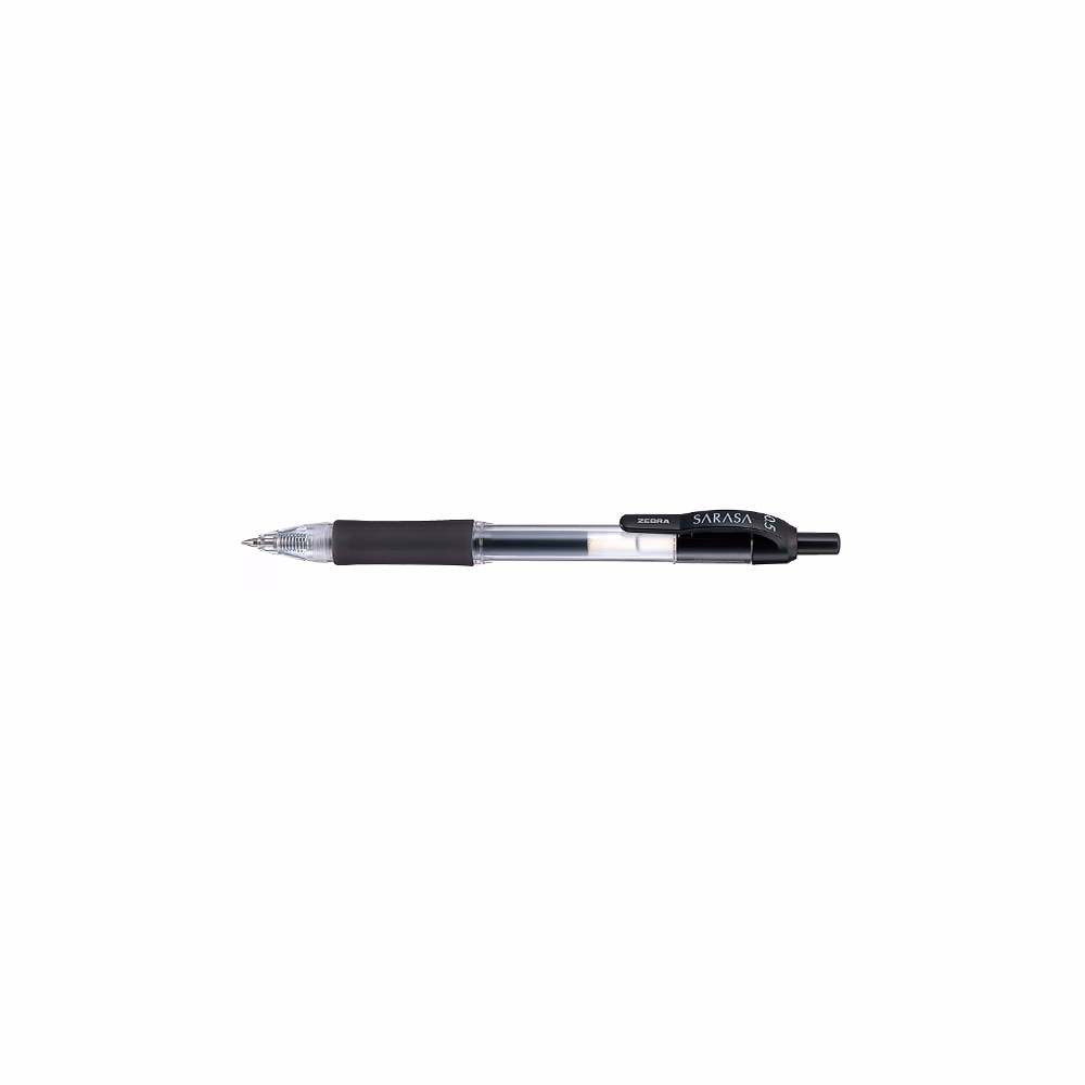 Zseléstoll ZEBRA Sarasa Retractable nyomógombos 0,5 mm fekete