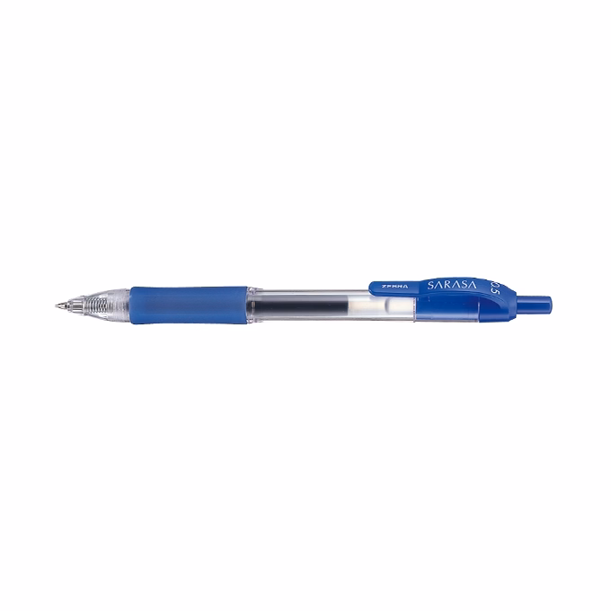 Zseléstoll ZEBRA Sarasa Retractable nyomógombos 0,5 mm kék