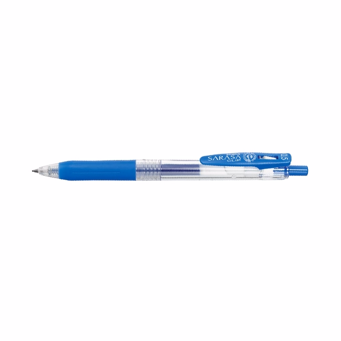 Zseléstoll ZEBRA Sarasa nyomógombos 0,5 mm halványkék