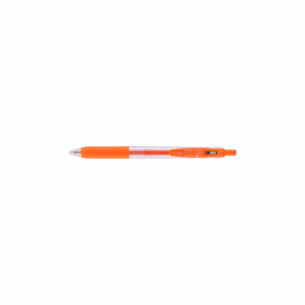 Zseléstoll ZEBRA Sarasa nyomógombos 0,5 mm narancspiros