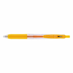 Zseléstoll ZEBRA Sarasa nyomógombos 0,5 mm sárga