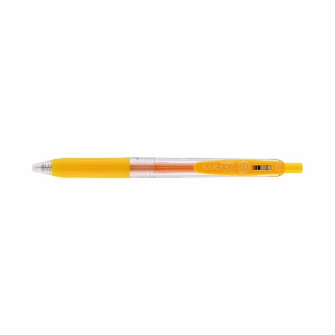 Zseléstoll ZEBRA Sarasa nyomógombos 0,5 mm sárga