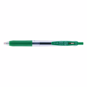 Zseléstoll ZEBRA Sarasa nyomógombos 0,5 mm sötétzöld