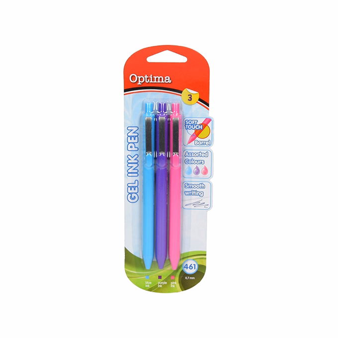 Zseléstoll készlet OPTIMA 461 intenzív színek 3 darabos