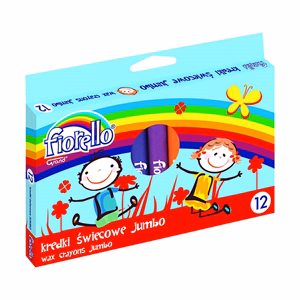 Zsírkréta FIORELLO Jumbo kerek 12 színű Zsírkréta FIORELLO Jumbo kerek 12 színű