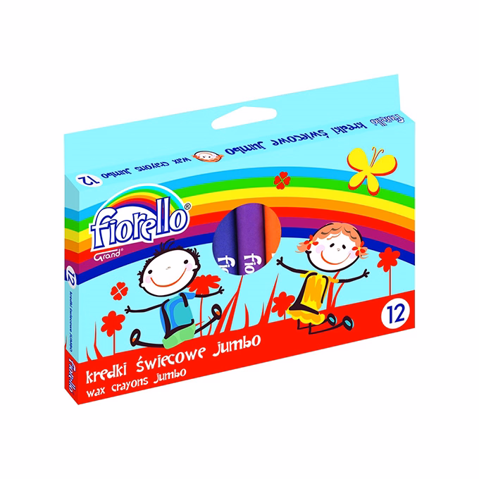 Zsírkréta FIORELLO Jumbo kerek 12 színű Zsírkréta FIORELLO Jumbo kerek 12 színű