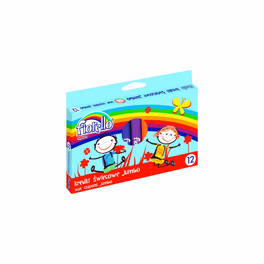 Zsírkréta FIORELLO Jumbo kerek 12 színű Zsírkréta FIORELLO Jumbo kerek 12 színű