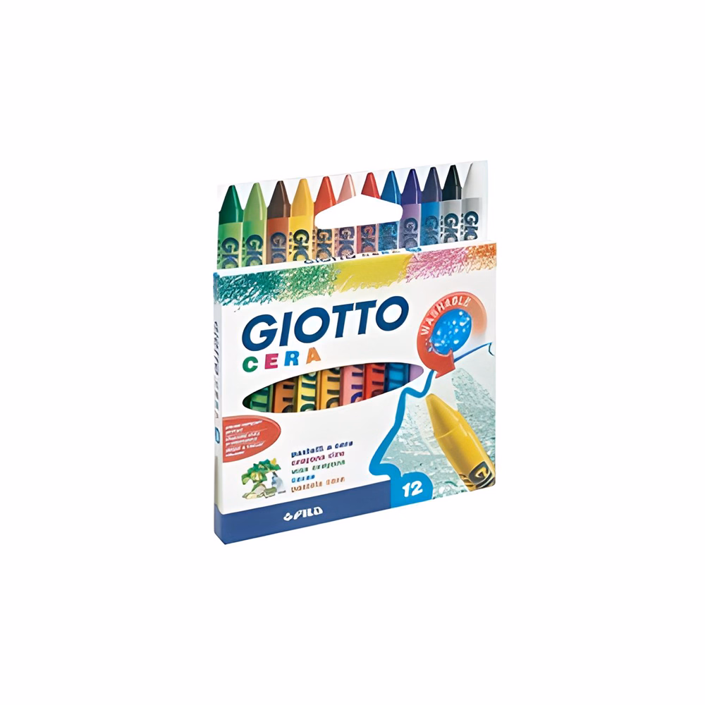 Zsírkréta GIOTTO Cera kerek hegyezett 12 színű