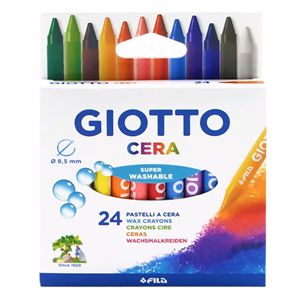 Zsírkréta GIOTTO Cera kerek hegyezett 24 színű