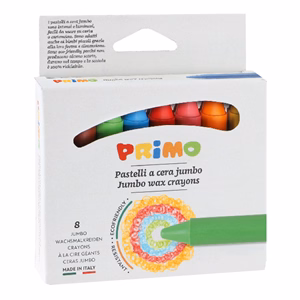 Zsírktréta PRIMO jumbo kerek hegyezett 8 darabos