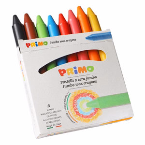 Zsírktréta PRIMO jumbo kerek hegyezett 8 darabos
