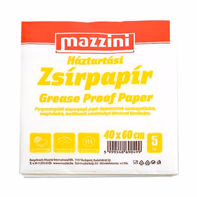 Zsírpapír MAZZINI 40x60cm 5 íves