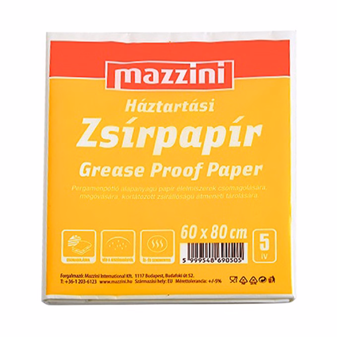 Zsírpapír MAZZINI 60x80cm 5 íves