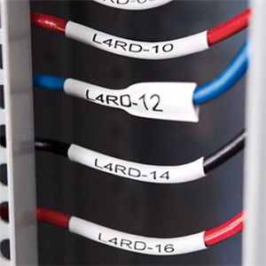 Zsugorcső DYMO 6mm x 1,5m fehér alapon fekete írásszín