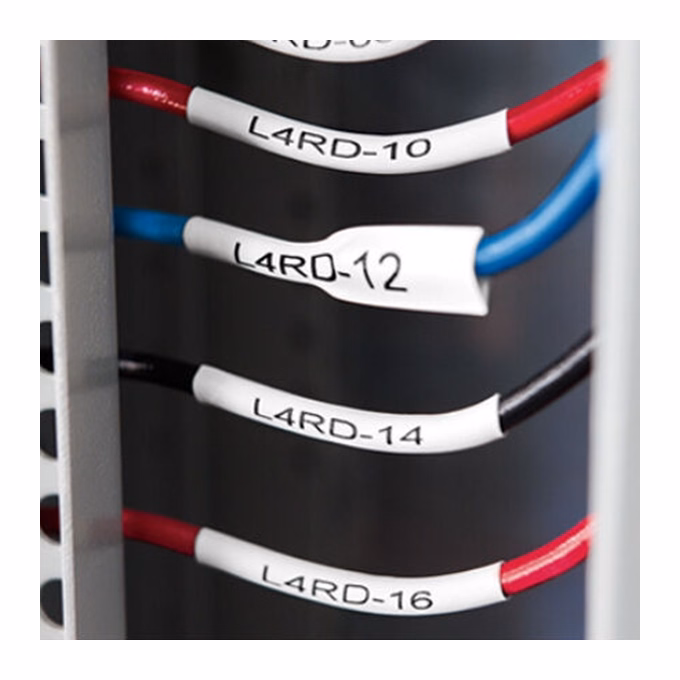 Zsugorcső DYMO 6mm x 1,5m fehér alapon fekete írásszín