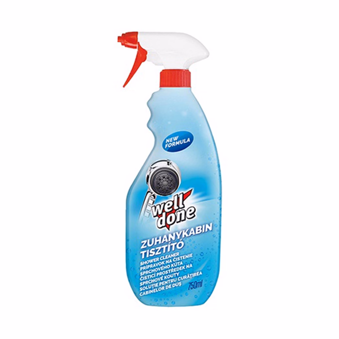 Zuhanykabin tisztító WELL DONE szórófejes 750ml