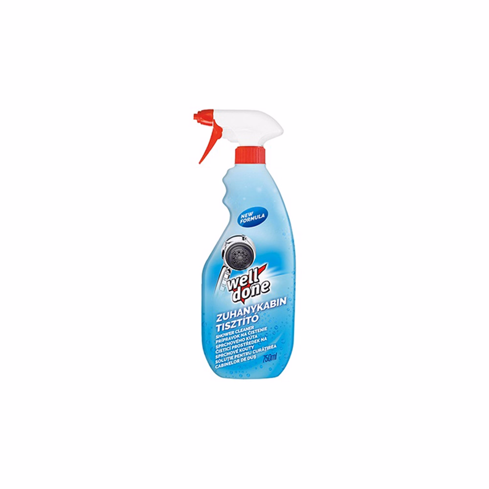 Zuhanykabin tisztító WELL DONE szórófejes 750ml