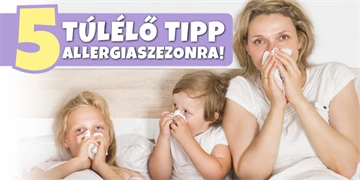 5 túlélő tipp, allergiaszezonra