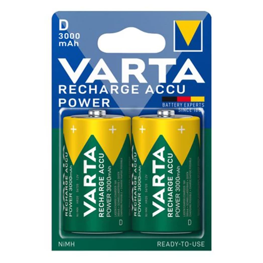 Akkumulátor góliát VARTA Recharge Accu Power D 2x3000 mAh