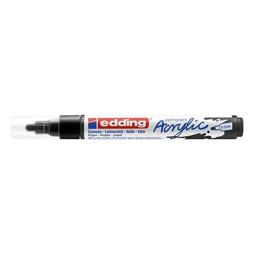 Akril marker EDDING 5100 M 2-3 mm fekete