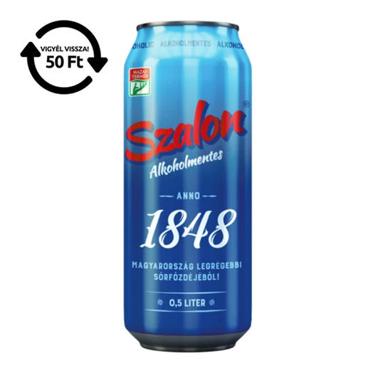Alkoholmentes sör SZALON 0,0% 500 ml DRS