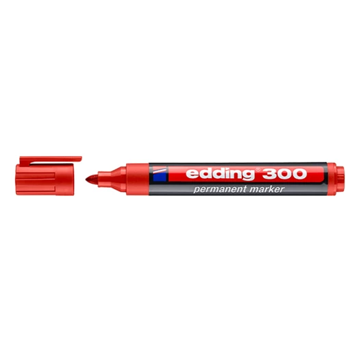 Alkoholos marker EDDING 300 kerek piros