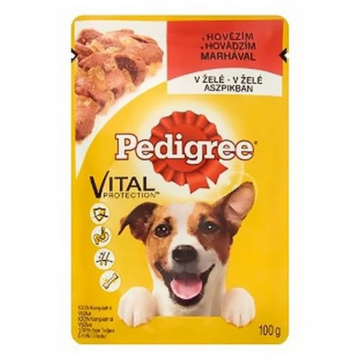 Állateledel alutasakos PEDIGREE kutyáknak marha 100 g