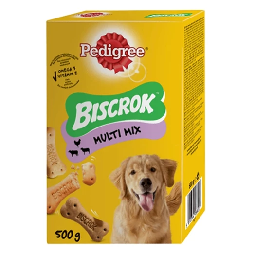 Állateledel jutalomfalat PEDIGREE Biscrok kutyáknak 500 g