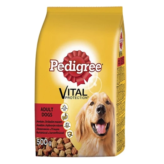 Állateledel száraz PEDIGREE Adult kutyáknak marha-baromfi 500 g