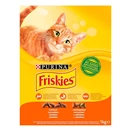 Állateledel száraz PURINA Friskies macskáknak csirkével és zöldséggel 1 kg