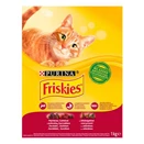 Állateledel száraz PURINA Friskies macskáknak marhával, csirkével és zöldséggel 1 kg