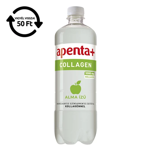 Ásványvíz szénsavmentes APENTA+ Collagen alma ízű 0,75L DRS