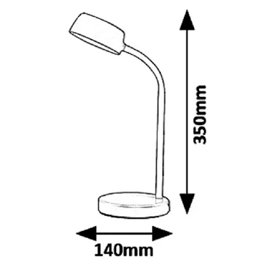 Asztali lámpa RÁBALUX Berry LED 4,5W fém kék