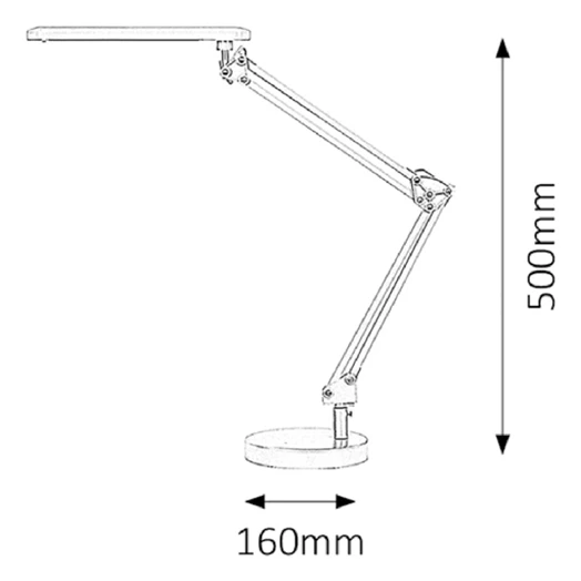 Asztali lámpa RÁBALUX Colin LED 5,6W fém fehér