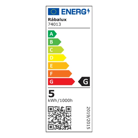 Asztali lámpa RÁBALUX Hardin LED 5W műanyag fekete